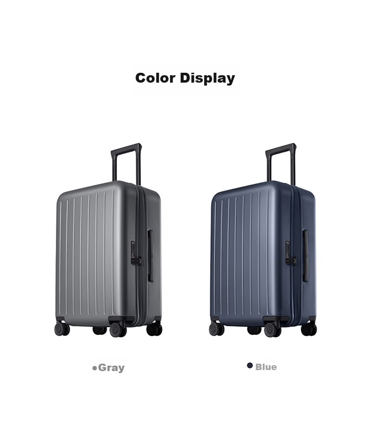 Чемодан Xiaomi Mijia Luggage, 24-дюймовый расширяемый, с поворотными колесами, дорожный чемодан для мужчин и женщин, большой вместимости, с кодовым замком, синий