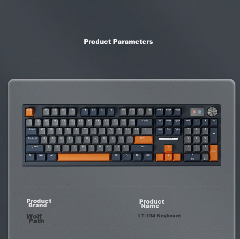 Механическая игровая клавиатура Langtu LT104, проводная, с подсветкой, для ПК и ноутбуков, белая