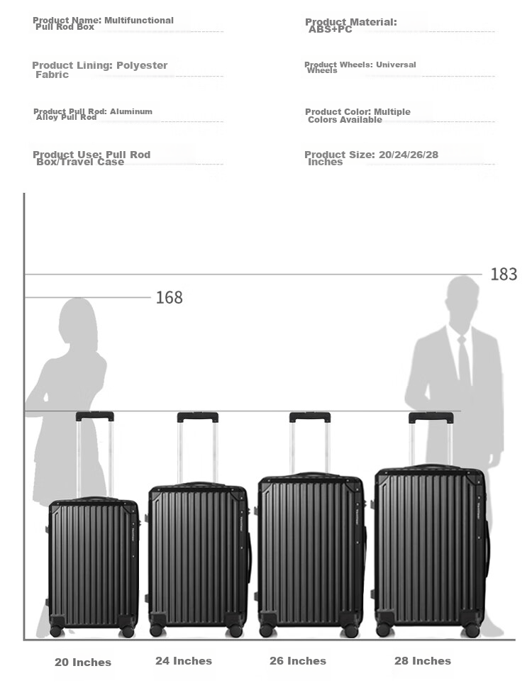 Чемодан Vantiiear USB Charging Suitcase с подстаканником, маленький багаж для ручной клади для мужчин и женщин, дорожный чемодан с кодовым замком, белый, 20 дюймов