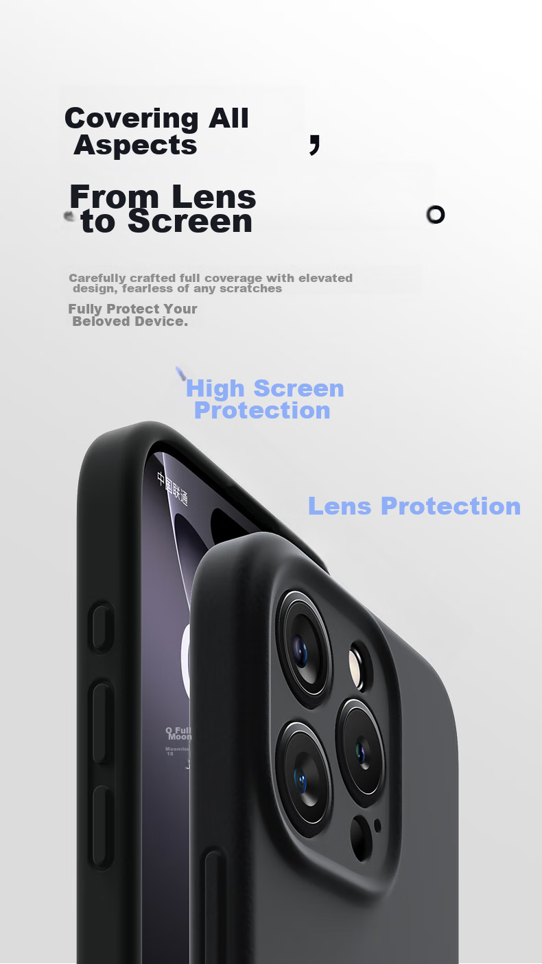 DIVI Чехол-накладка из жидкого силикона для Apple iPhone 15, черный
