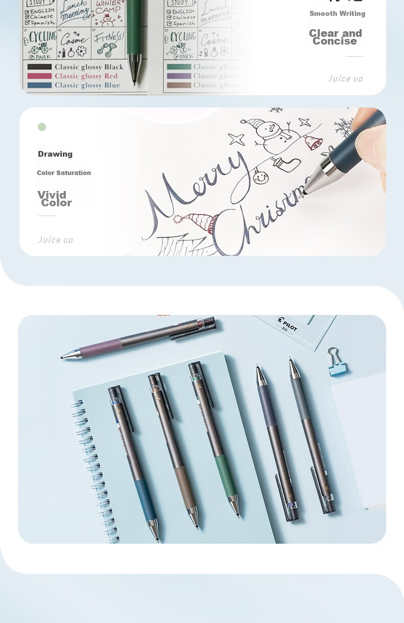 Гелевая ручка PILOT Juice Up Limited Edition Retro Color, черная, 0.4 мм, LJP-20S4-CGB