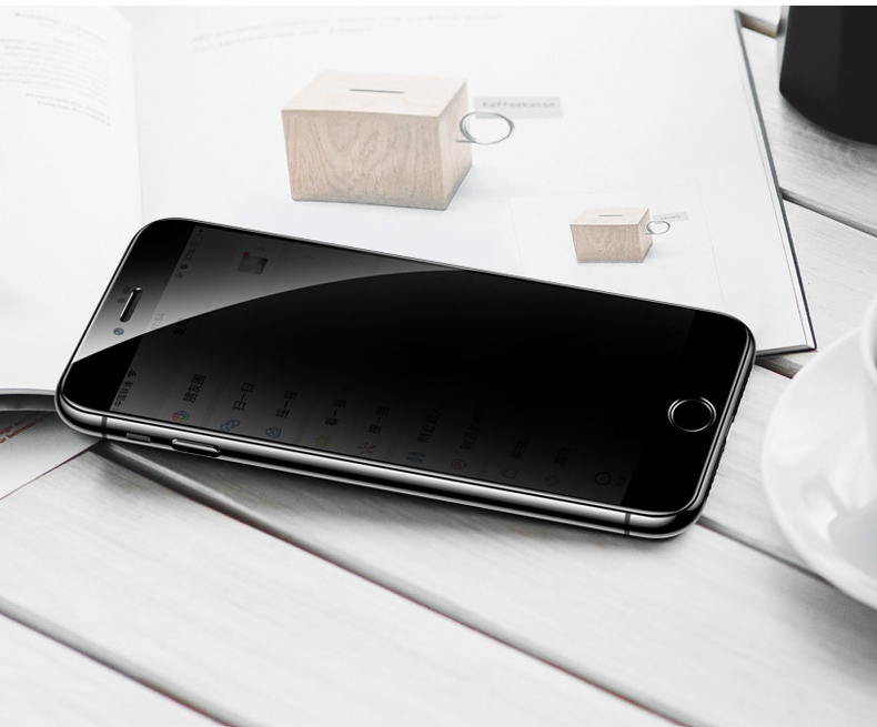 Защитное стекло BIAZE для Apple iPhone SE3/SE2/8/7/6s, 28° антишпионское, закаленное, HD, антиотпечатки
