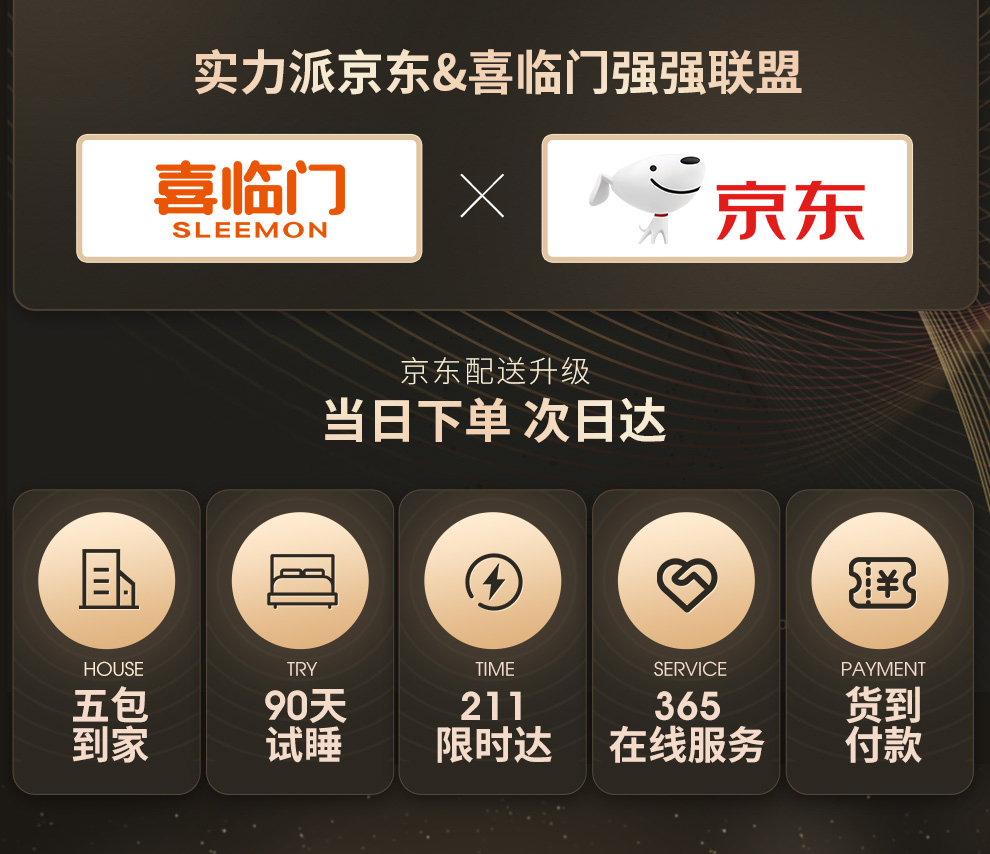 京东X喜临门 国民家居巧克力婚床 软包科技布床 现代简约主卧双人床 羽白1800*2000
