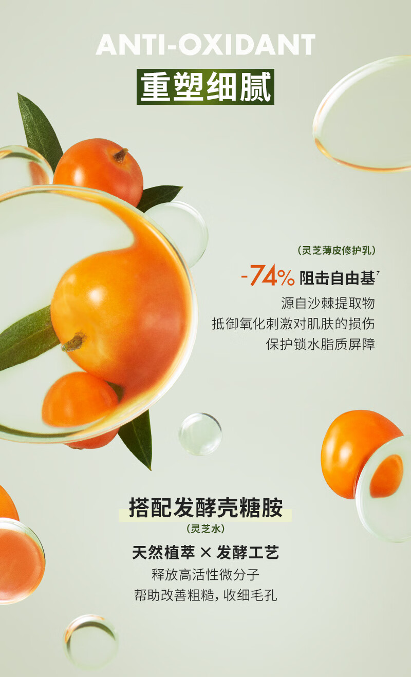 悦木之源（Origins）灵芝水乳套装礼盒(水100ml+乳液100ml) 护肤品礼盒生日礼物送女友