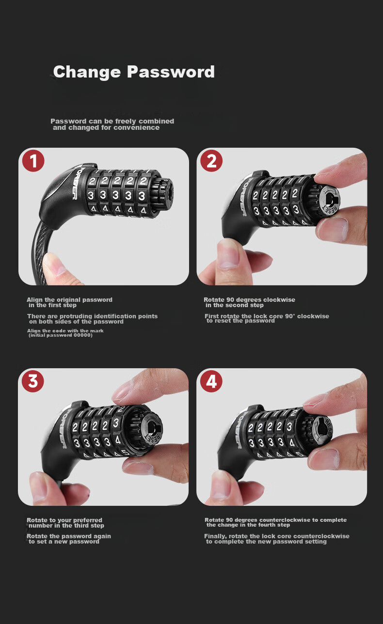 Велосипедный замок FOREVER