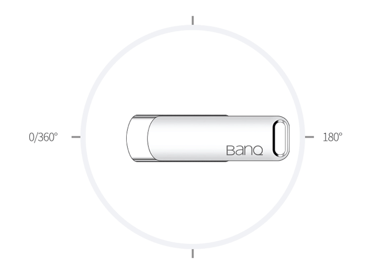 banq 32GB USB3.0 U盘 F61高速版 银色 全金属电脑车载两用优盘 360度旋转 防震抗压 质感十足