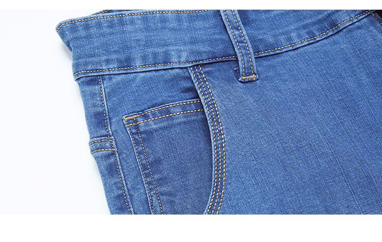 Джинсы мужские Jeanswest, классический стиль, осенне-зимняя коллекция 2025, модные повседневные, легкие и удобные, прямые, синие, размер 33