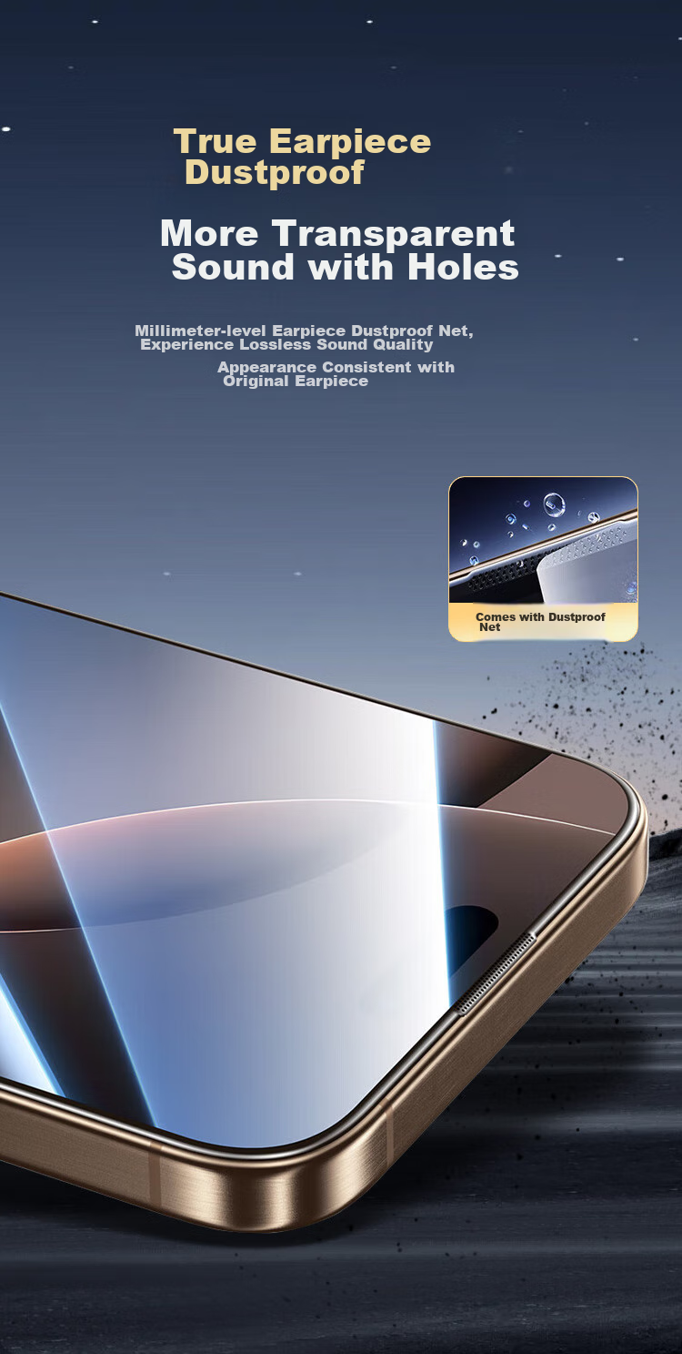 Защитное стекло KOOLIFE для Apple iPhone 16 Pro, противоударное, антибликовое, с защитой от отпечатков пальцев, полное покрытие