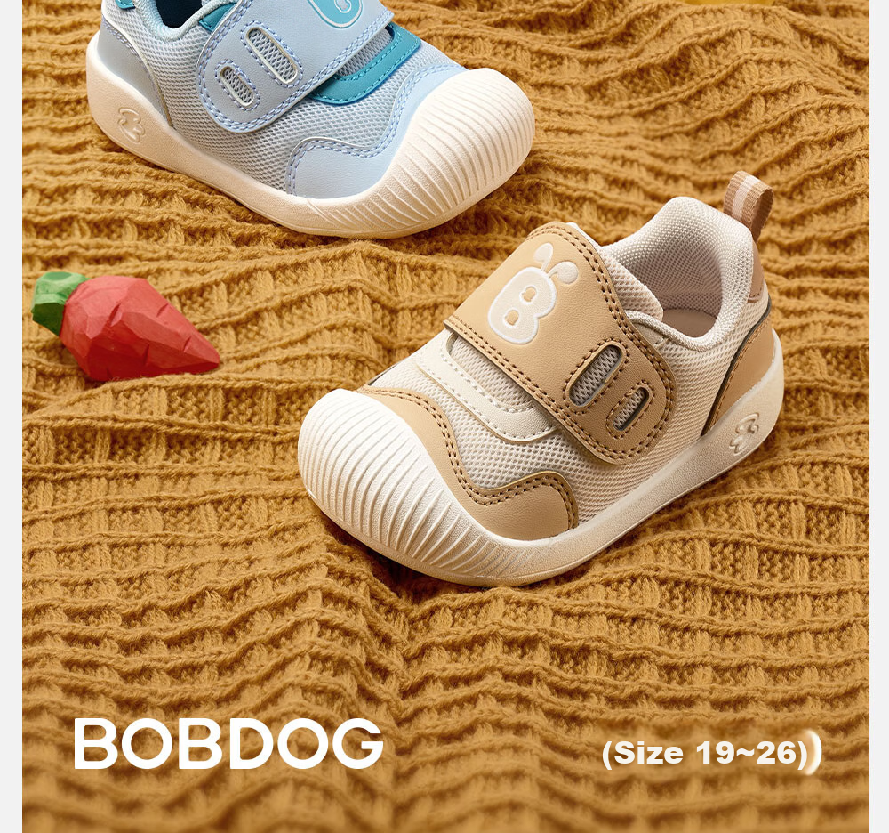 Детские ботинки Bobdog, весенне-осенние, для малышей, с мягкой подошвой, противоскользящие, с защитой от столкновений, унисекс, цвет хаки, размер 26