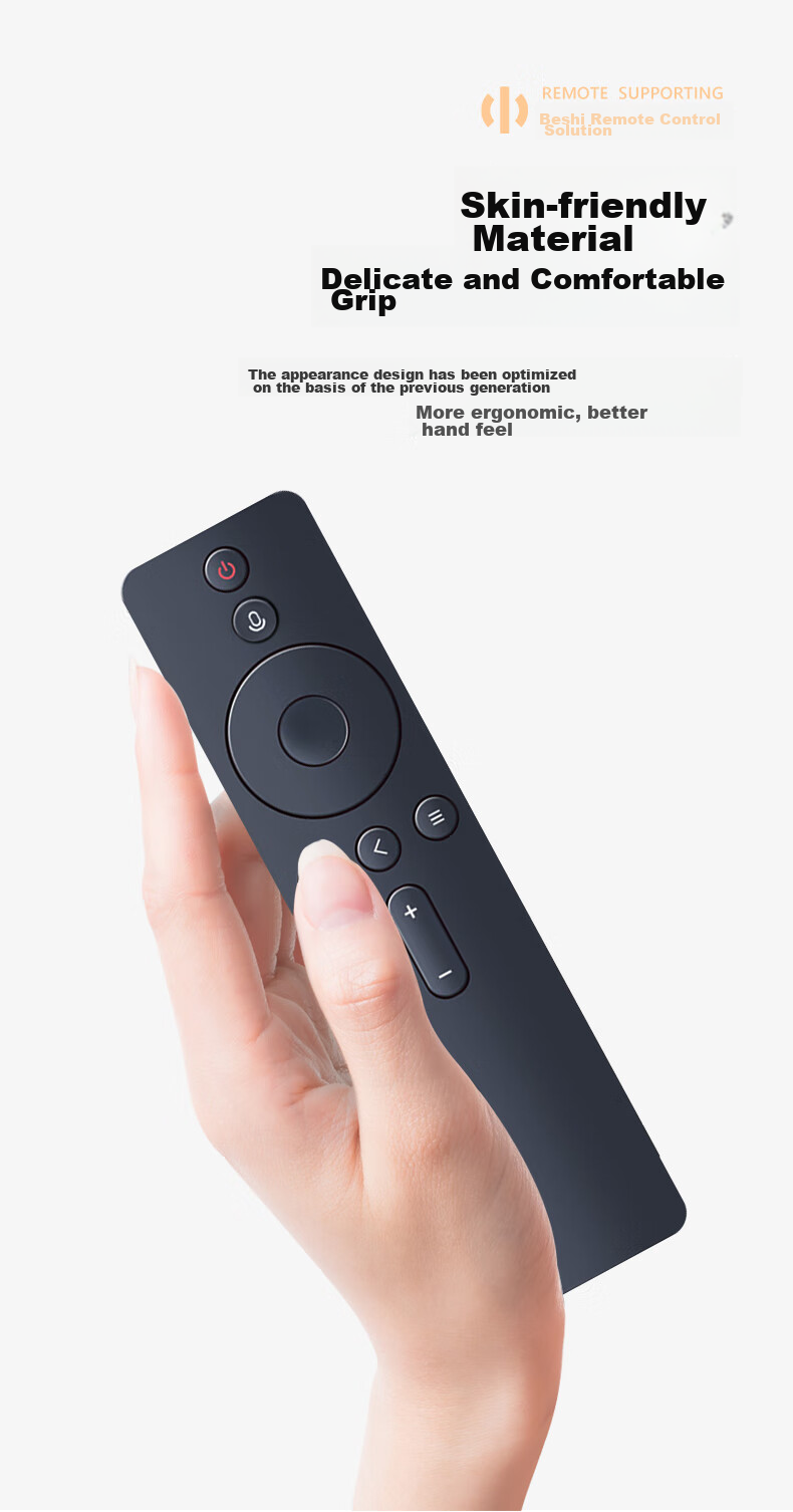 Пульт для телевизора Xiaomi Beishi, Bluetooth, черный, совместим с Xiaomi TV Box