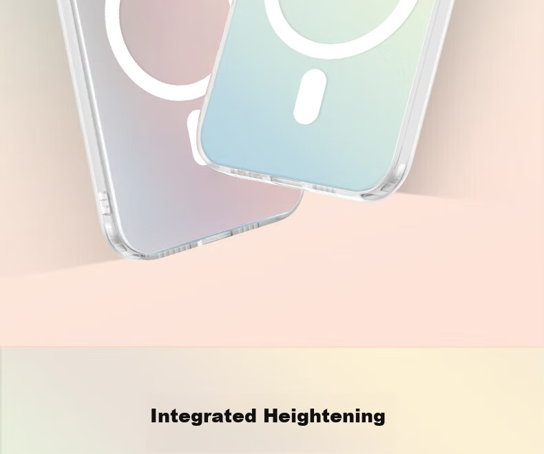 Чехол Baozou для Apple iPhone XS Max, силиконовый, с MagSafe, противоударный, прозрачный градиент