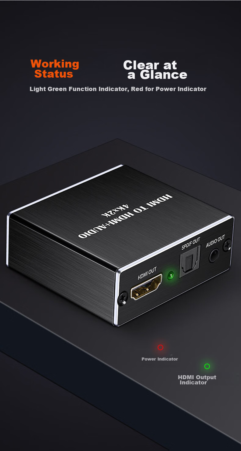 Аудиоразветвитель LinkStone HDMI, 4K HD, 5.1 оптический, 3.5 мм, конвертер для ноутбука, ТВ-приставки, PS4, для подключения к ТВ-динамикам