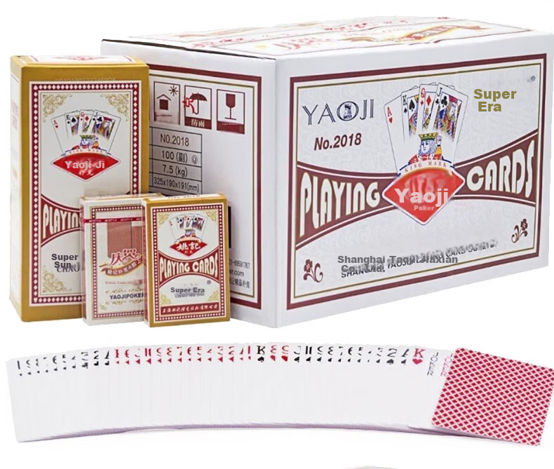 Игральные карты Yaoji, 959 Золотой Веер, 10 колод, самообслуживание, подлинный продукт, оптовая продажа