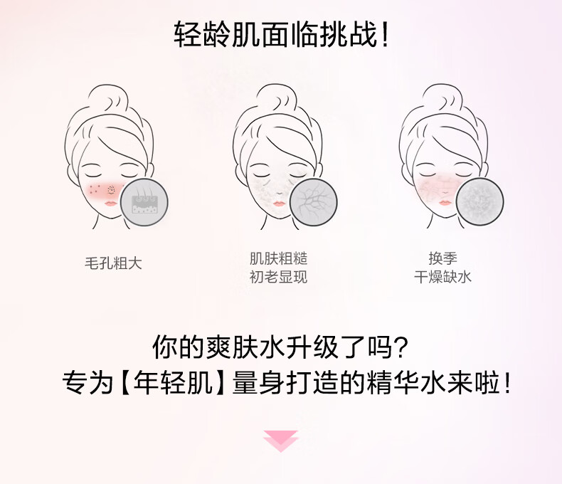 娇韵诗青春赋活焕采精华水200ml化妆水少女水粉水补水护肤品女神节礼物