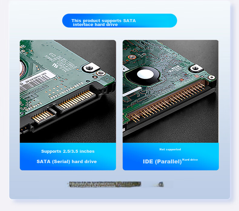 Внешний корпус для жесткого диска ORICO 6228US3, 3.5/2.5 дюйма SATA, USB 3.0, черный
