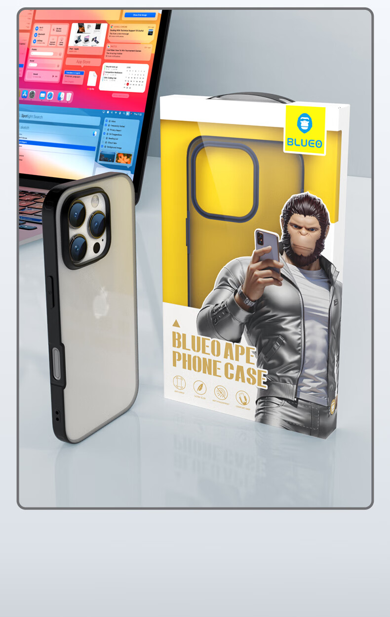 Чехол для Apple iPhone 16 Lanxingxiansheng, противоударный, ультратонкий, матовый, элегантный черный