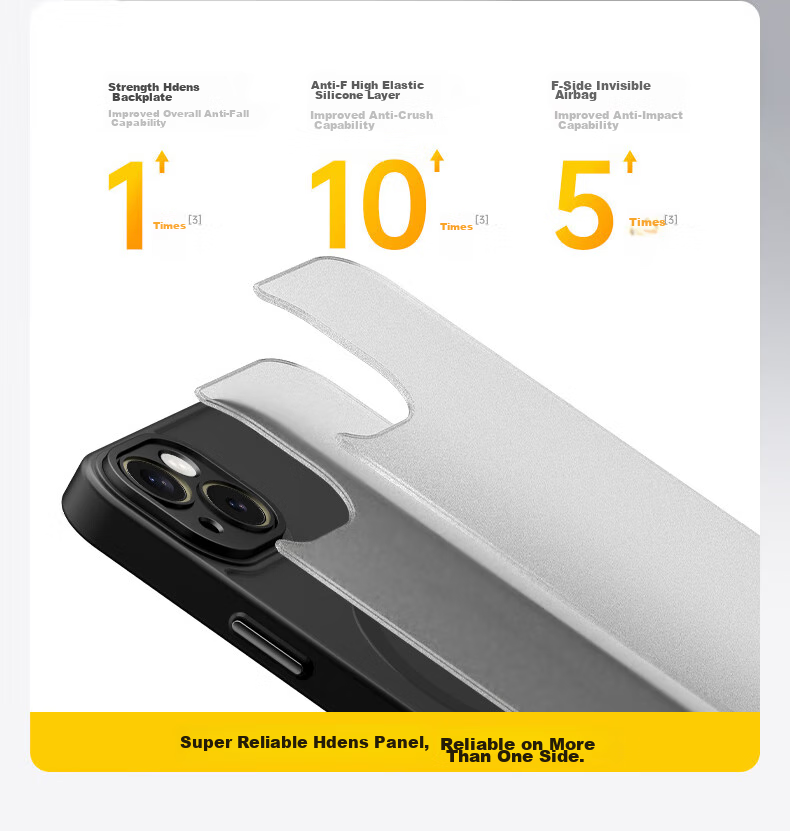 Противоударный чехол KEKLLE для iPhone 14 Plus, силиконовый, матовый, черный