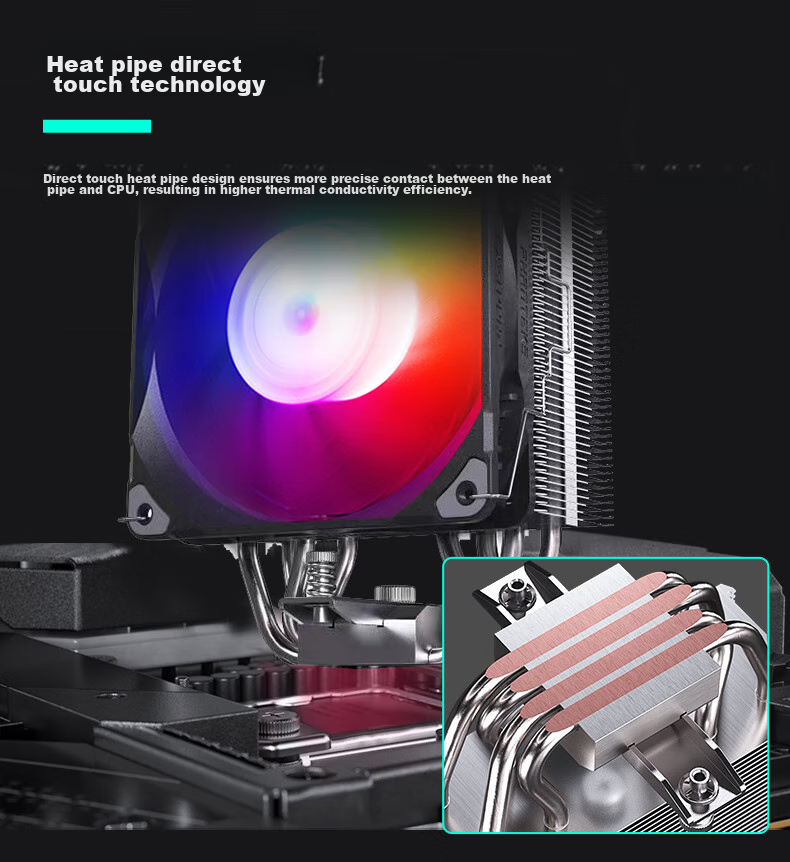 Кулер для процессора PHANTEKS Polar S4, башенный, 4 тепловые трубки, ARGB вентилятор, высокая производительность