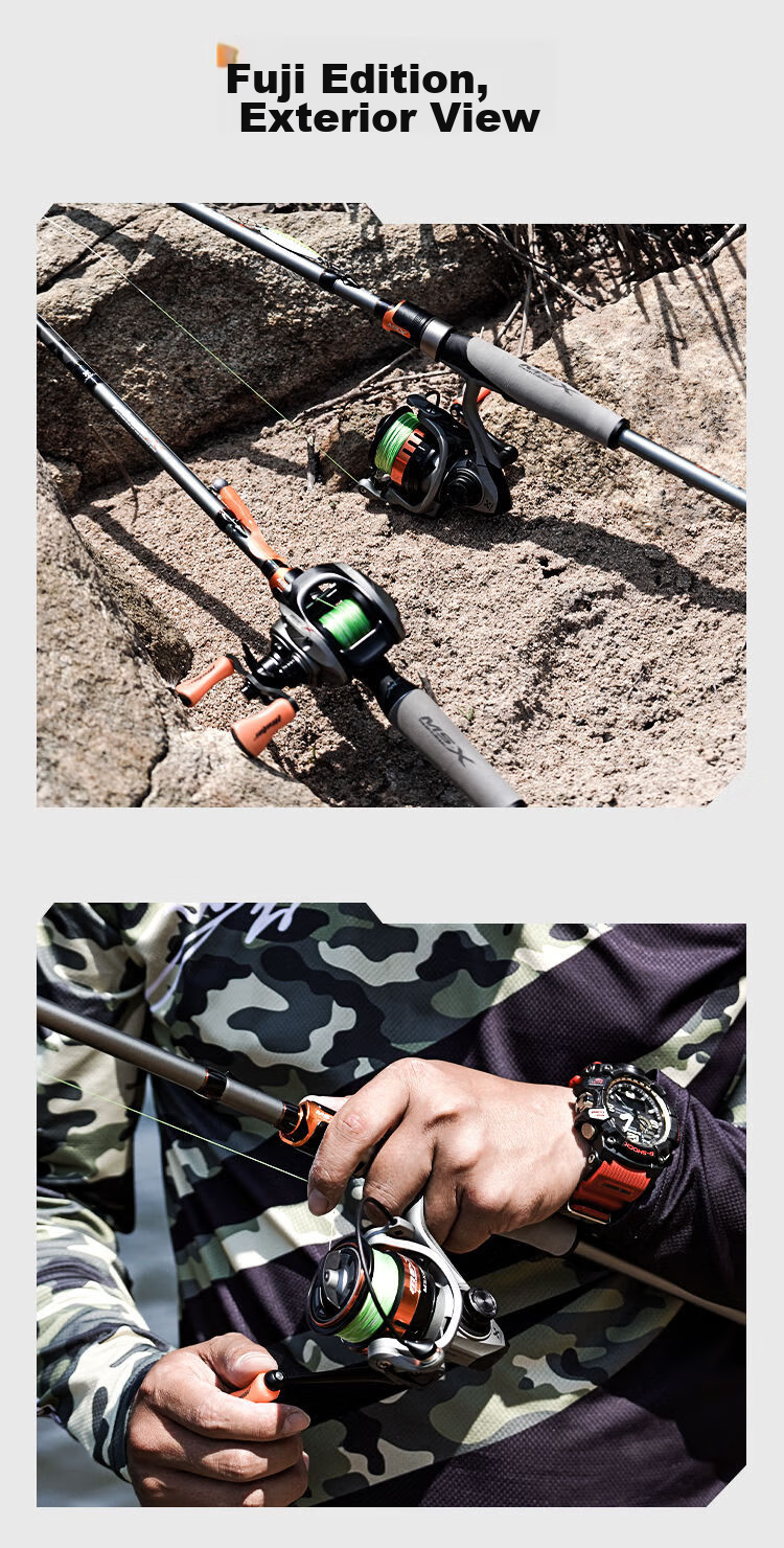 Спиннинг HISTAR Musa Fuji Edition, 2.03 м, ML, с рукояткой "ган-хэндл", кольца Fuji