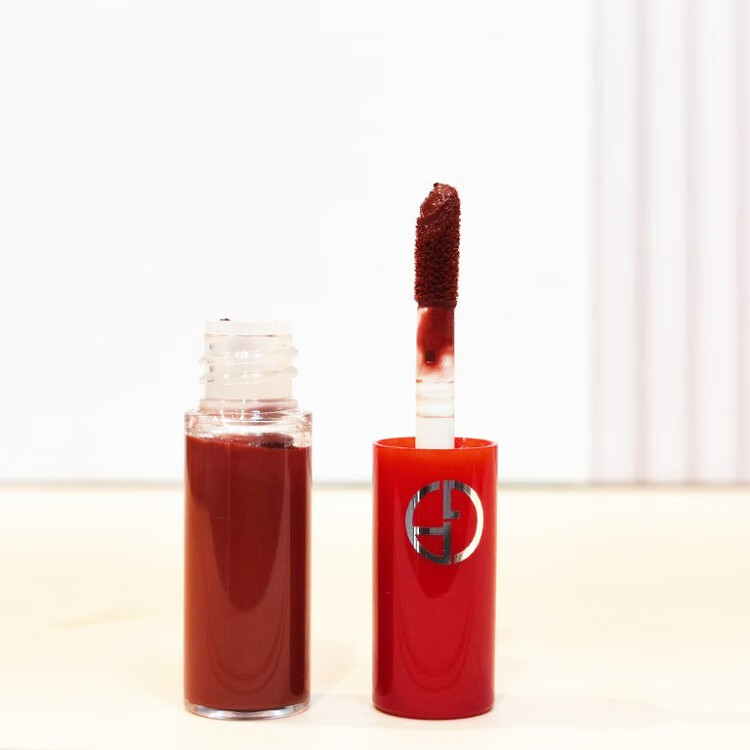 阿玛尼（ARMANI）红管口红唇釉206号（ 陶土红棕色）中小样1.5ml 促销品，介意慎拍