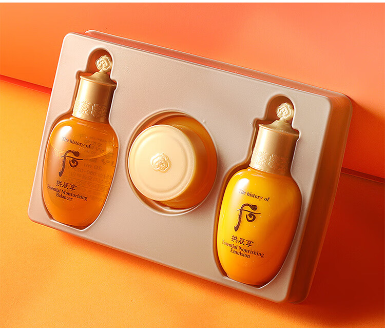 后（The history of whoo）拱辰享气韵生润颜系列3件套（滋养液20ml+滋养乳20ml+滋养霜4ml）