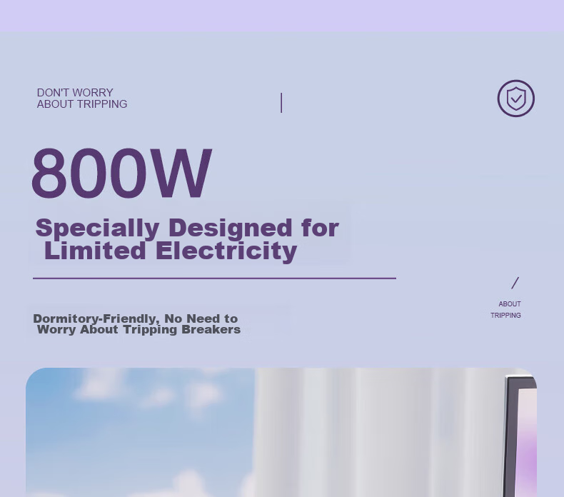 Фен AUX AH7008I, 800 Вт, для дома и общежития, с защитой волос отрицательными ионами, портативный, мини