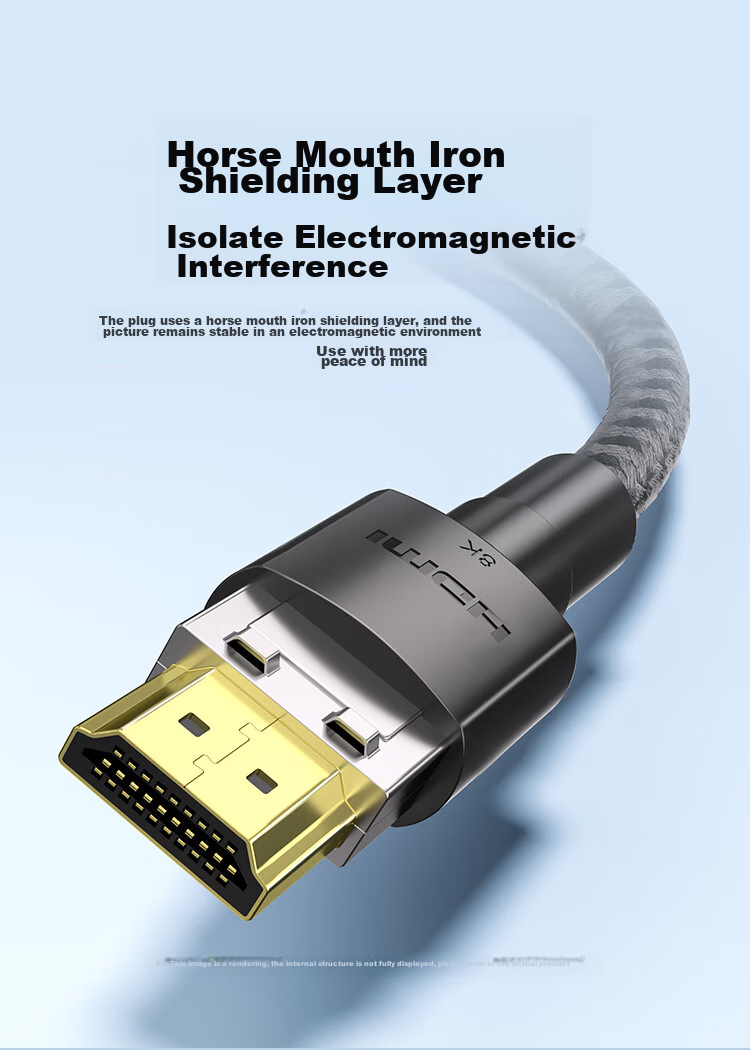 Кабель HDMI Shengwei версии 2.1, 1 метр, 8K 60Hz 4K 240Hz, для ноутбуков, ТВ-приставок, мониторов, проекторов, AHH4010G, совместим с HDMI 2.0