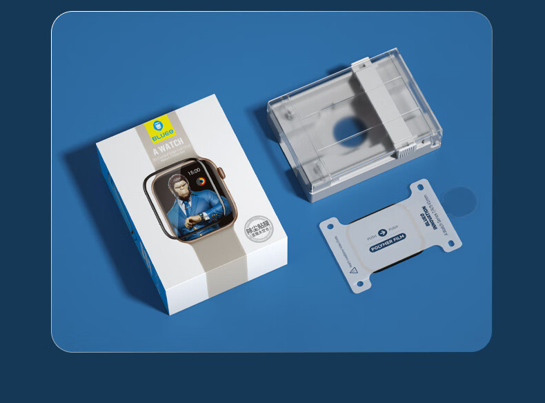 Защитная пленка Lanxingxiansheng для Apple Watch Series 7/8/9 45 мм, ультратонкая HD, защита от отпечатков пальцев, мягкая пленка