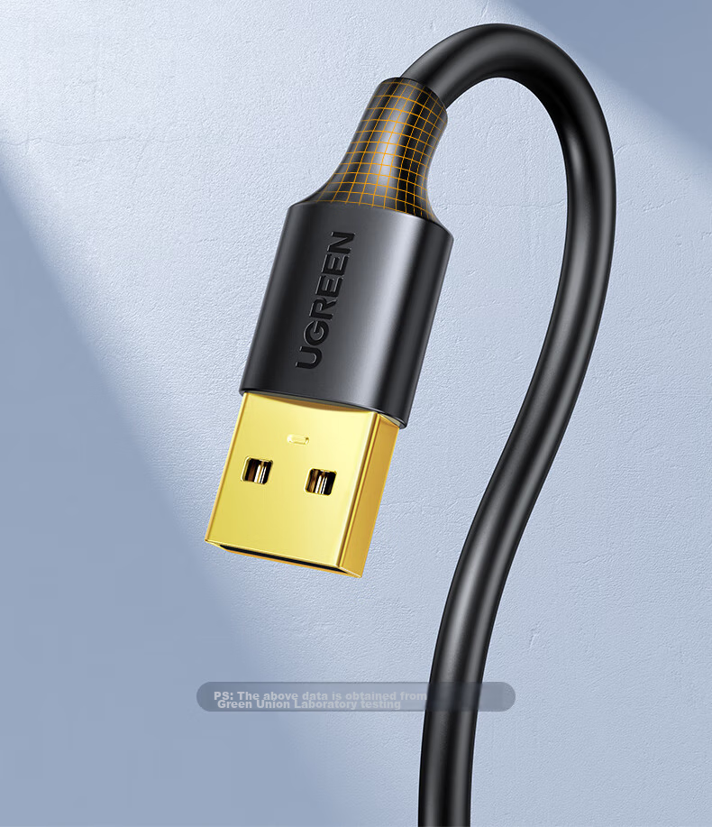 Кабель UGREEN для принтера USB 2.0 AM/BM, 5 метров, с позолоченным разъемом, высокоскоростная печать, универсальный для HP, Canon, Epson