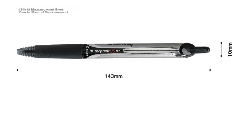 PILOT BXRT-V5 Retractable Black Gel Pen, Signature Pen, Water-Based Ink, 0.5mm, for Students, Rollerball Pen, Stationery Set, Office Supplies, Exam Writing Pen, 12-Pack