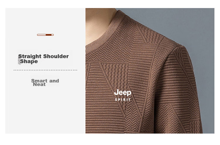Мужская толстовка JEEP SPIRIT, осенне-зимняя куртка, футболка с длинным рукавом, повседневная одежда, белая, 2XL