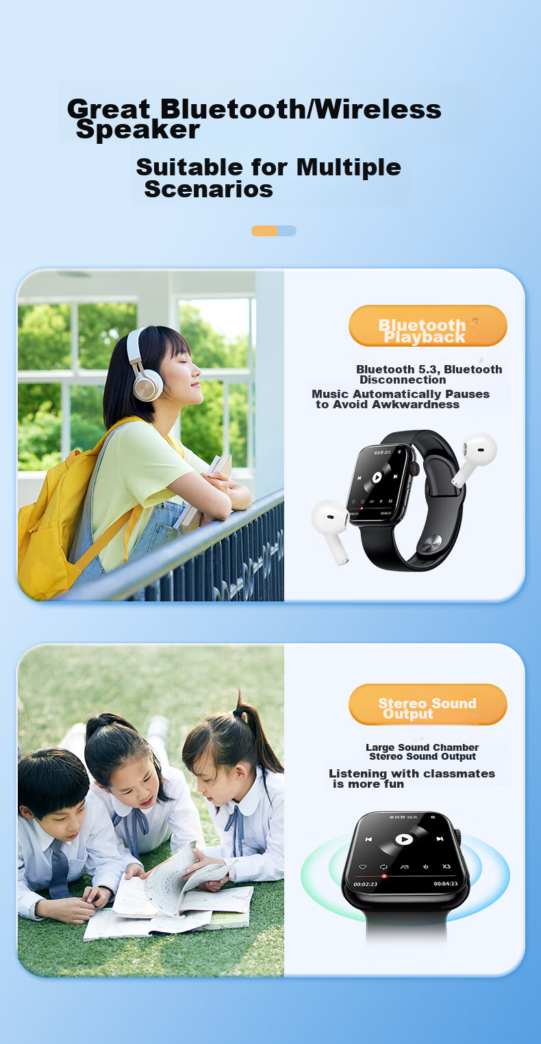 MP3/MP4 плеер FAMUE BF08, 32 ГБ, портативный плеер с сенсорным экраном, функция записи, Bluetooth, поддержка английского языка