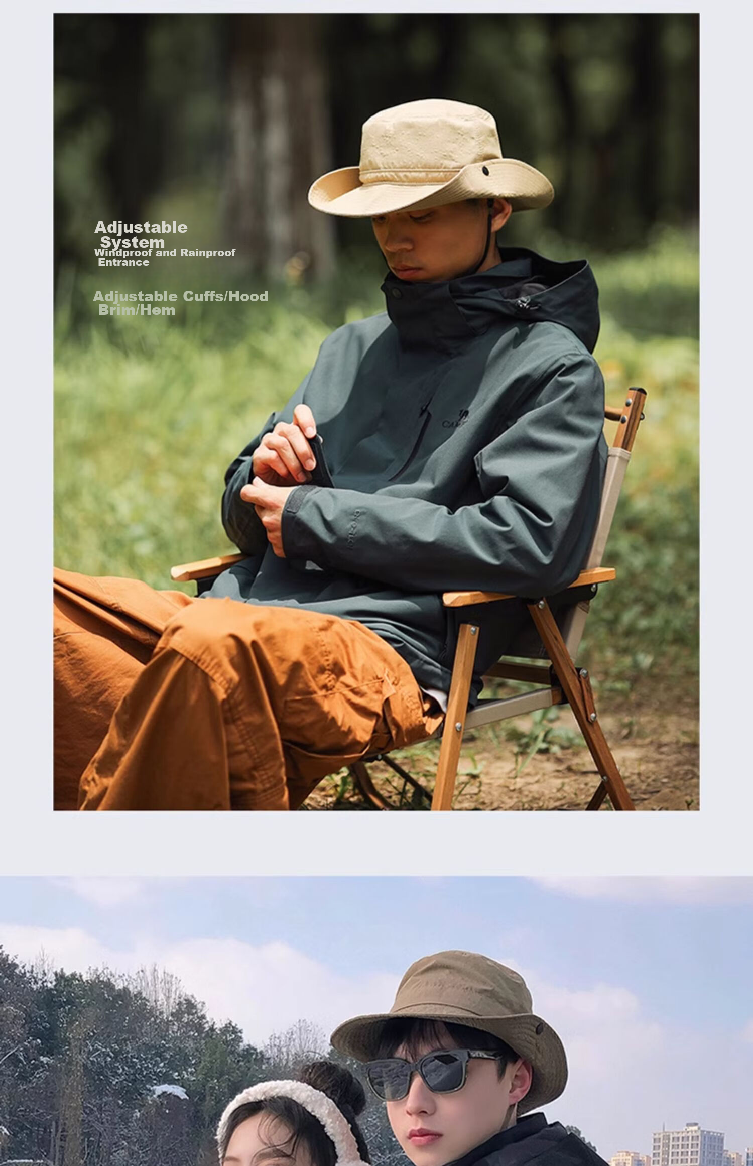Куртка CAMEL CamelTex Outdoor мужская и женская, ветрозащитная, водонепроницаемая, маслостойкая, трикотажная, 3-в-1, утепленная, для холодной погоды, черная, размер M