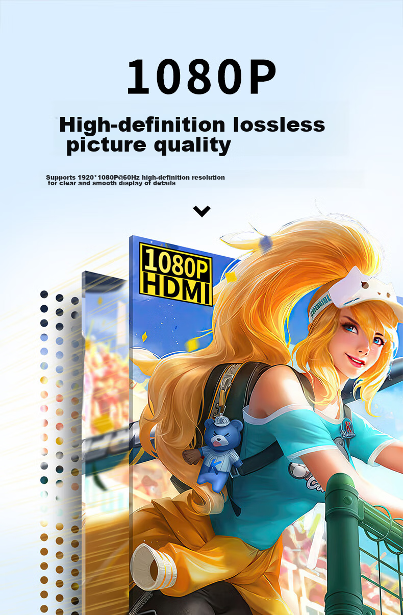 Переходник BIAZE VGA на HDMI с аудио, 3 метра, черный
