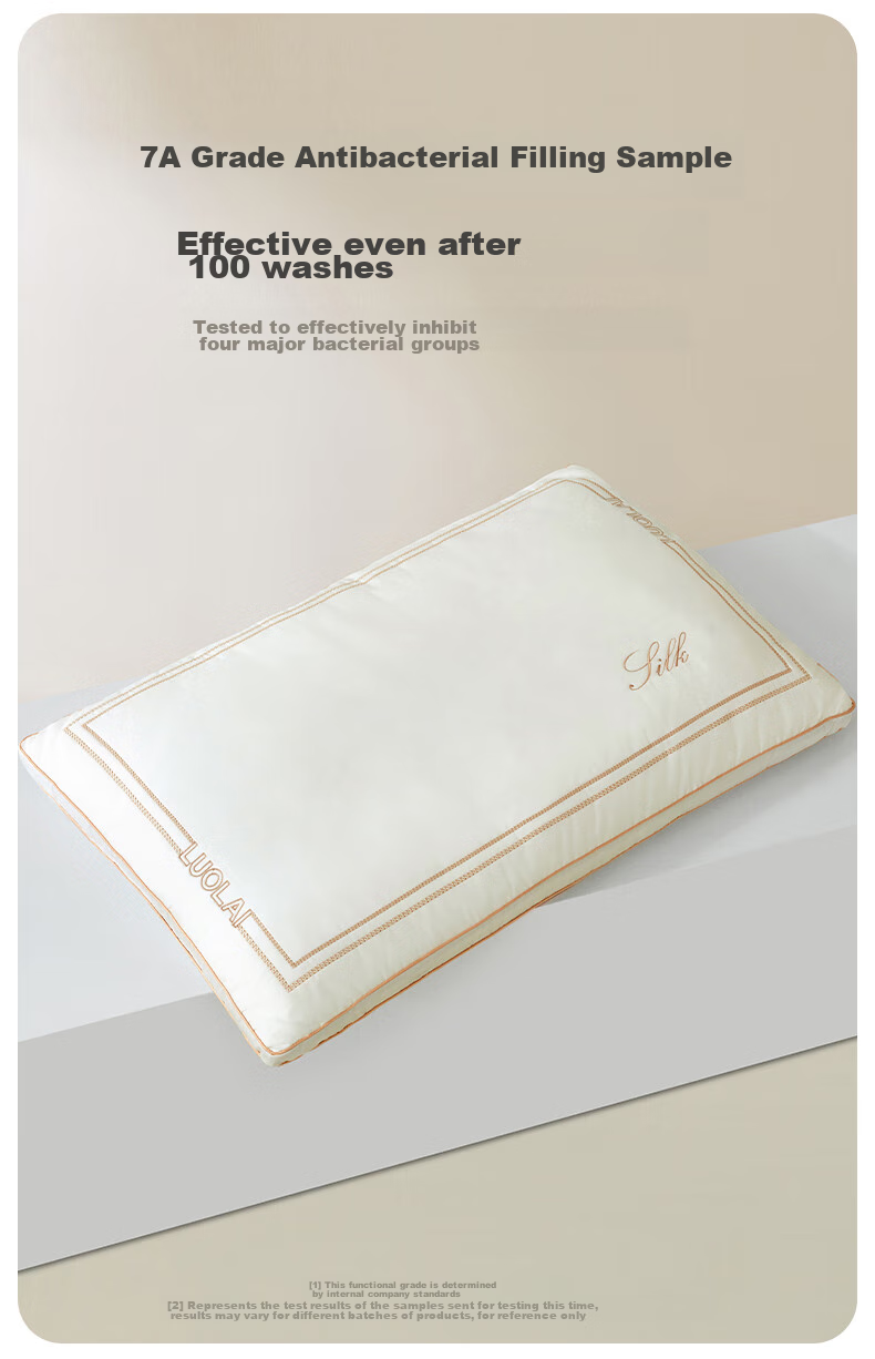Подушка LUOLAI Home Textiles, 100% натуральный шелк, подушка для взрослых с поддержкой шеи, 46*72 см