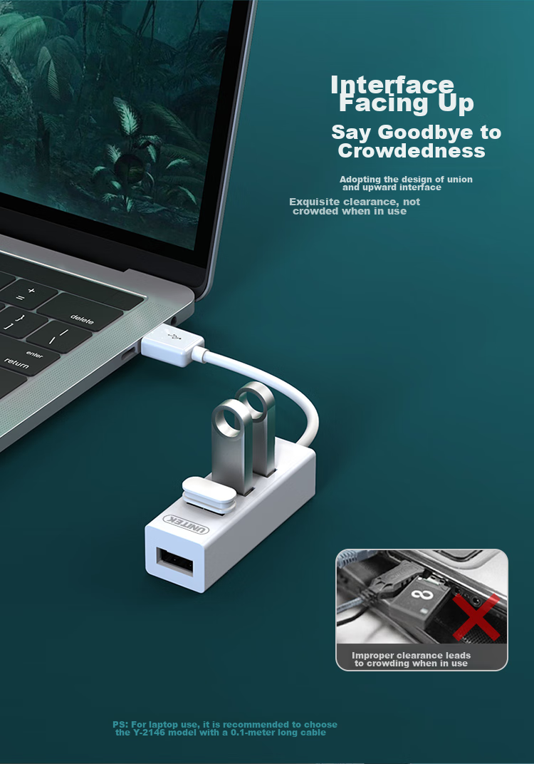 USB-хаб UNITEK, 4 порта