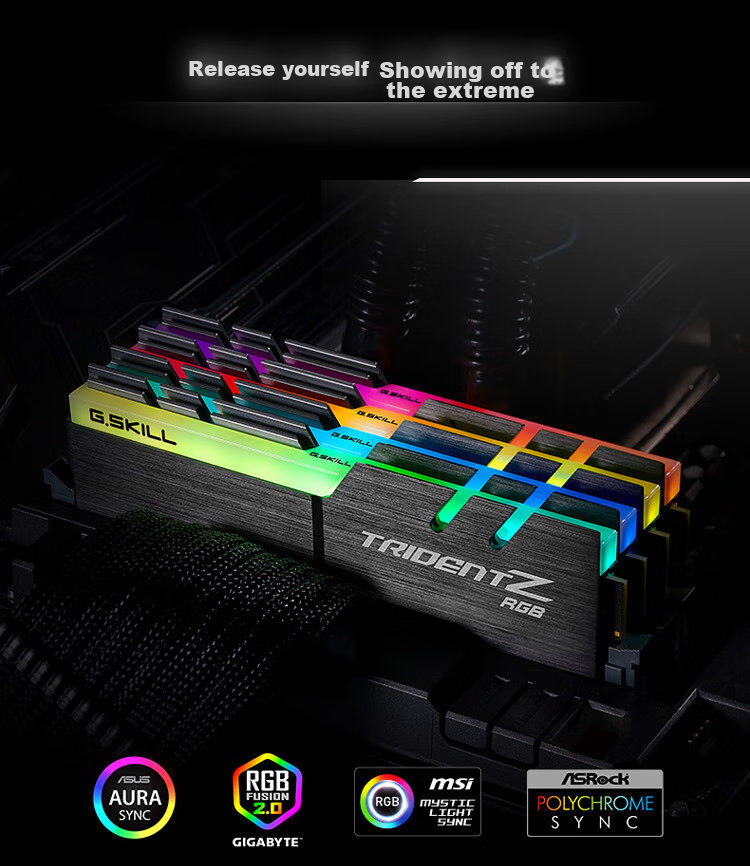 Комплект оперативной памяти G.SKILL Trident Z RGB 32GB (2x16GB) DDR4 3600MHz CL18