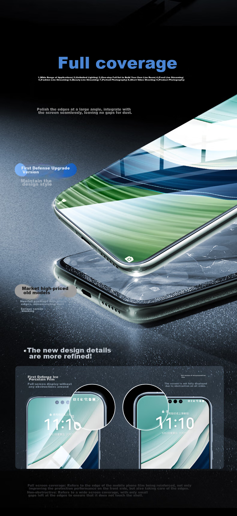 Защитная пленка DIVI Ice Ceramic для Huawei Mate60/50, полноэкранная, гидрогелевая, высокая четкость, с защитой от отпечатков пальцев