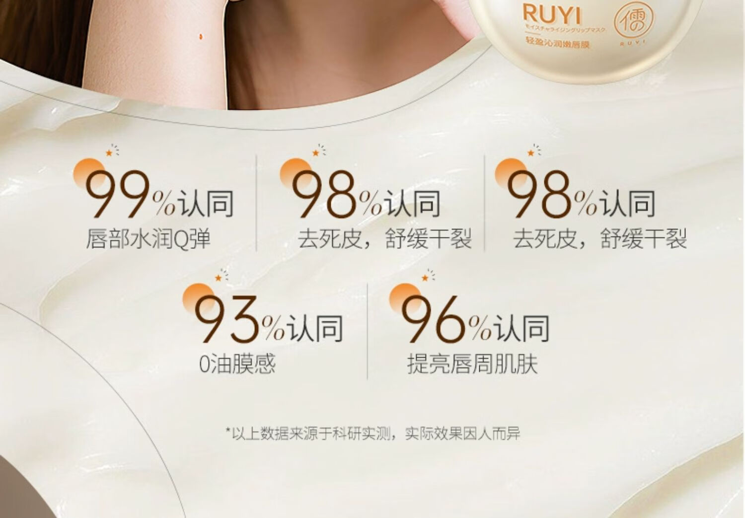 儒意（RUYI）凡士林唇膜润唇膏女15g （去死皮淡化唇纹补水滋润保湿护唇油蜜）