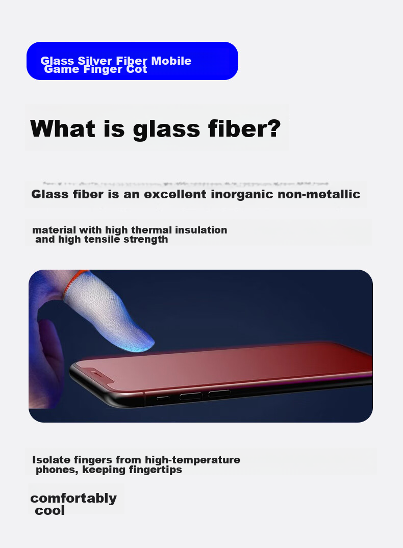 Игровые напальчники Masentek Silver Fiber, 4 шт., для мобильных игр, антискользящие, впитывающие пот, тонкие, дышащие