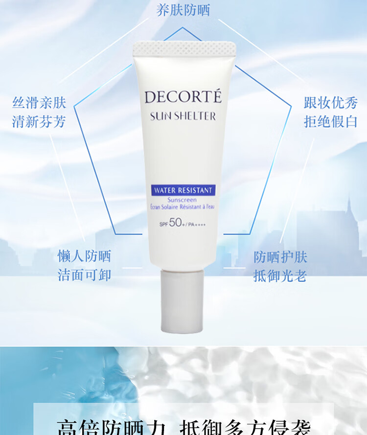黛珂（DECORTE）多重防晒乳小样15g*2支装  水润隔离成膜快男女通用 1号会员店