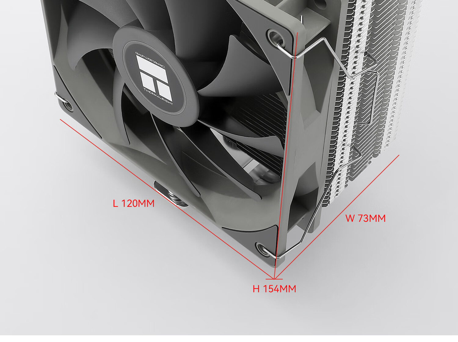 利民（Thermalright）AS120 刺灵 CPU风冷散热器 AGHP 逆重力热管4热管 S-FDB 12CM风扇附带硅脂 支持LGA1700