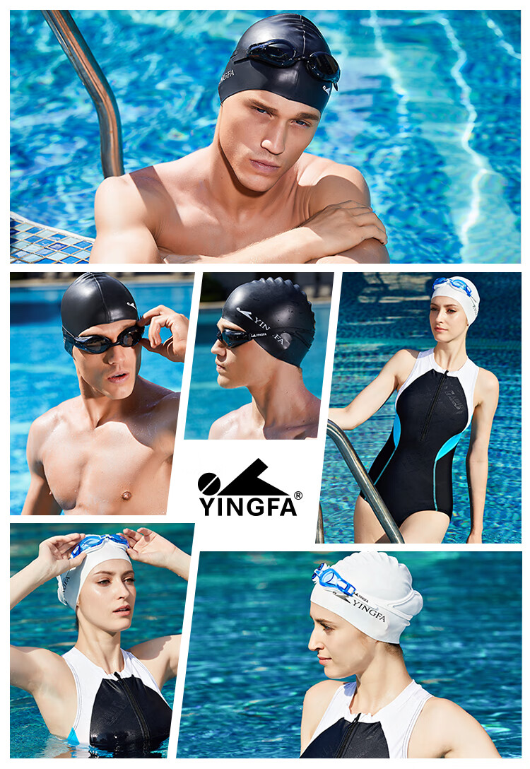 Очки для плавания YINGFA, для взрослых, с диоптриями, черные, 400, с защитой от запотевания