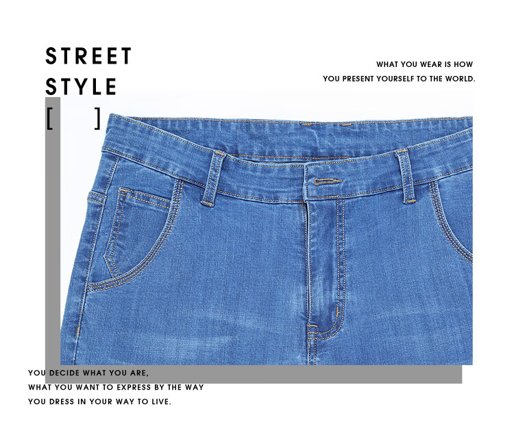 Джинсы мужские Jeanswest, классический стиль, осенне-зимняя коллекция 2025, модные повседневные, легкие и удобные, прямые, синие, размер 33