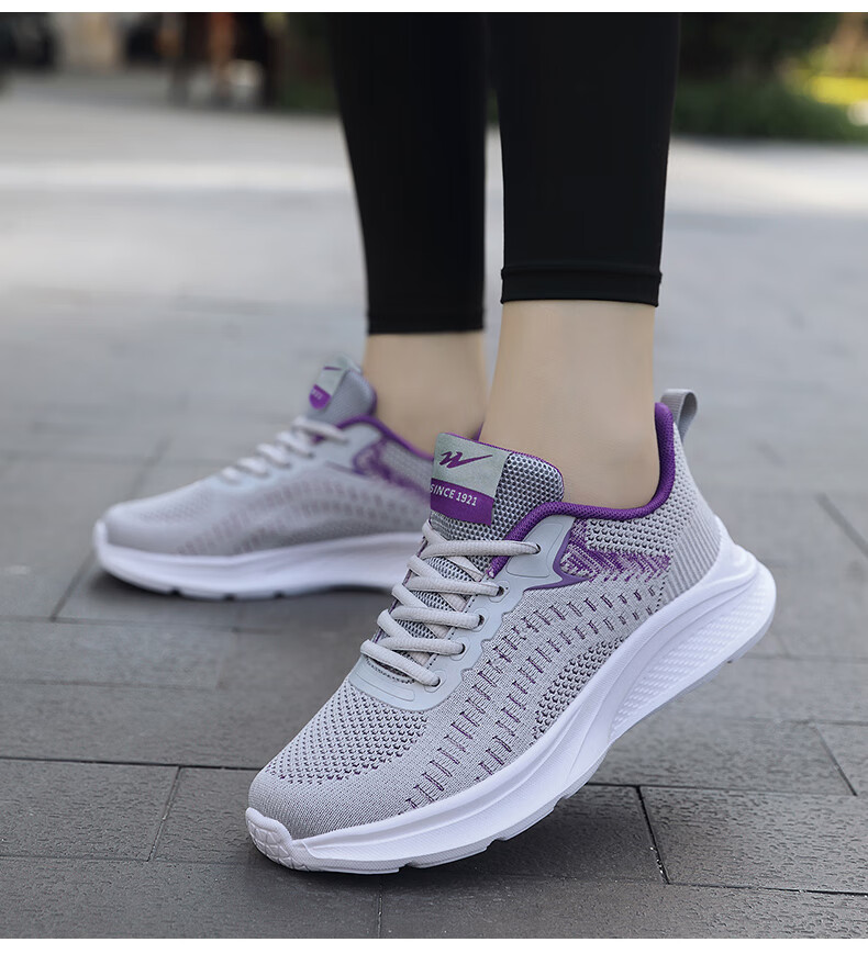 Женские кроссовки Shuangxingbate, весна-осень, сетчатый верх Flyknit, удобные, легкие, дышащие, повседневные, амортизирующие, износостойкие, для бега и путешествий