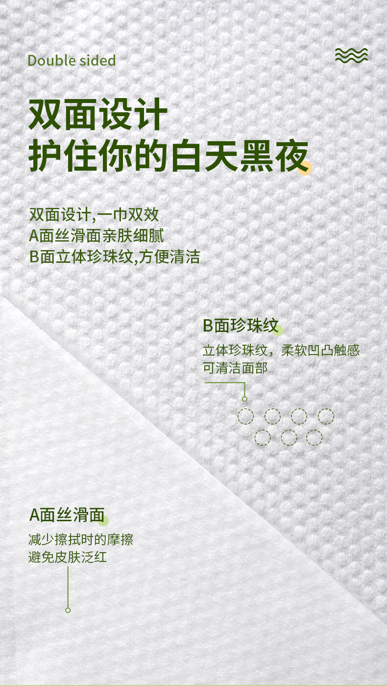 植物主义洗脸巾一次性擦脸巾卸妆湿敷洁面纯棉加厚男女搽脸卷式干湿两用 5包装