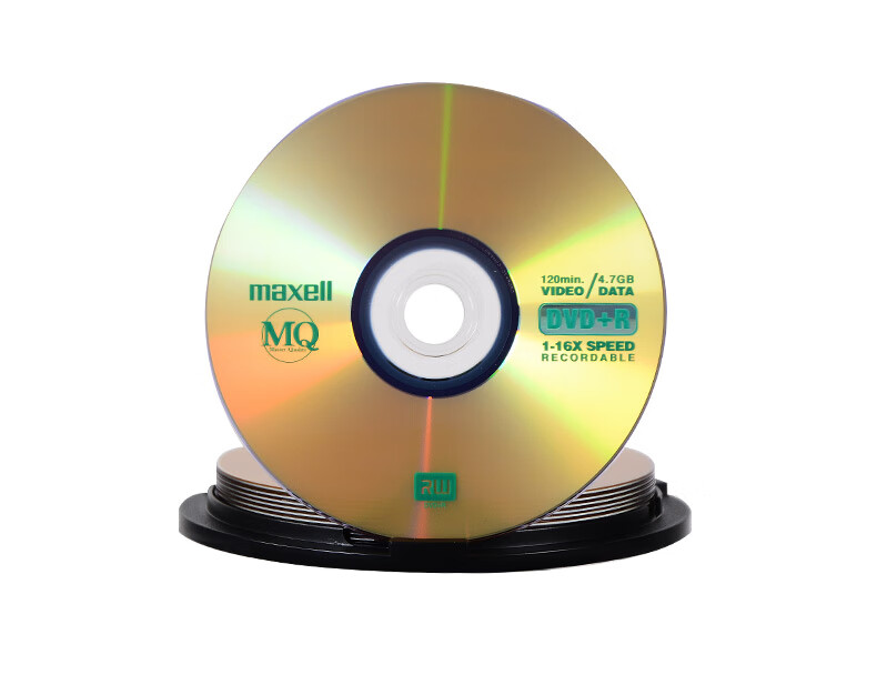 DVD+R диски Maxell, 16x, 4.7GB, 10 шт. в тубусе, Тайвань