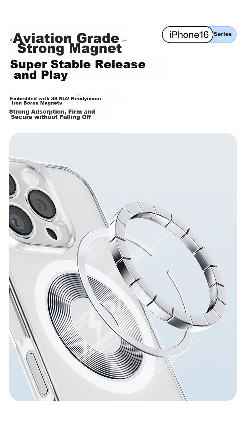 Прозрачный чехол PISEN с MagSafe