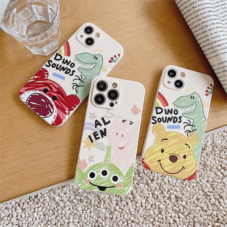 Силиконовый чехол ZiTai для iPhone 11, защитный чехол с ярким дизайном "Винни Пух", противоударный мягкий чехол, 6.1 дюйма, белый