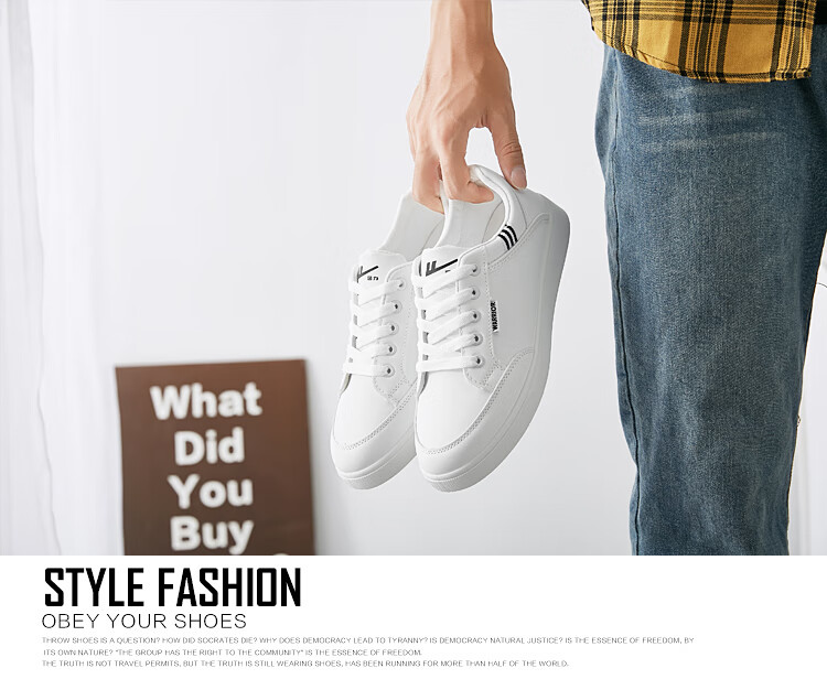 Кроссовки Warrior Casual Shoes for Men, классические белые кеды, универсальные кроссовки для скейтбординга, мужская уличная удобная легкая спортивная обувь, дышащая мужская обувь WXY-L319N Белый и черный размер 42